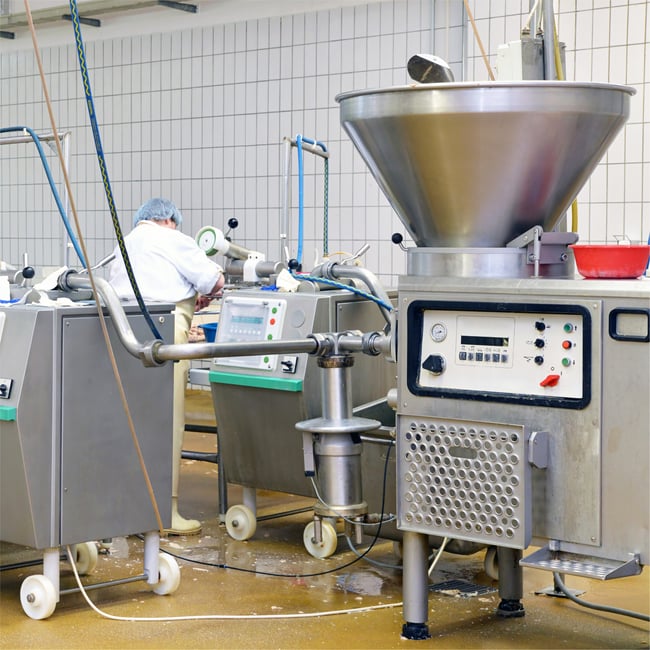 Dairy processing equipment in dairy plant