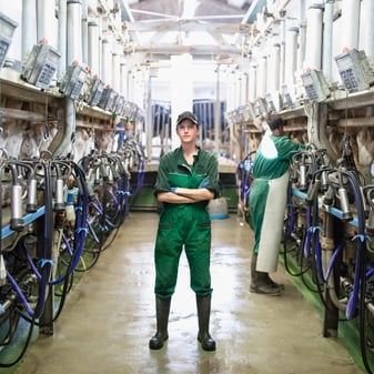 Woman in the dairy manufacturing industry