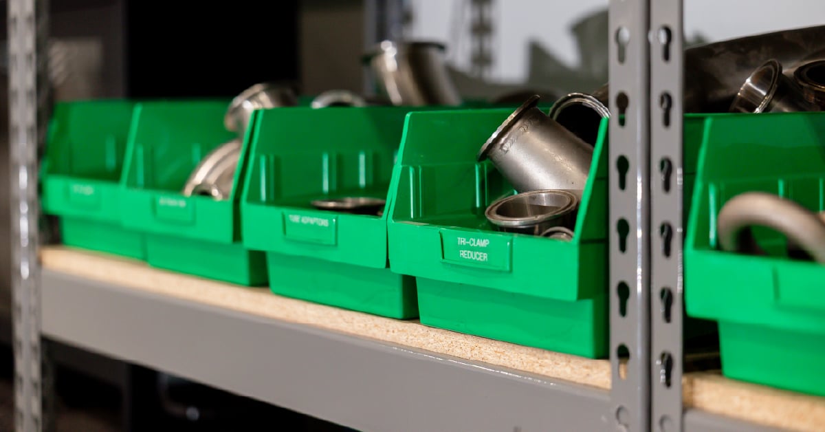Centrifuge parts inventory.